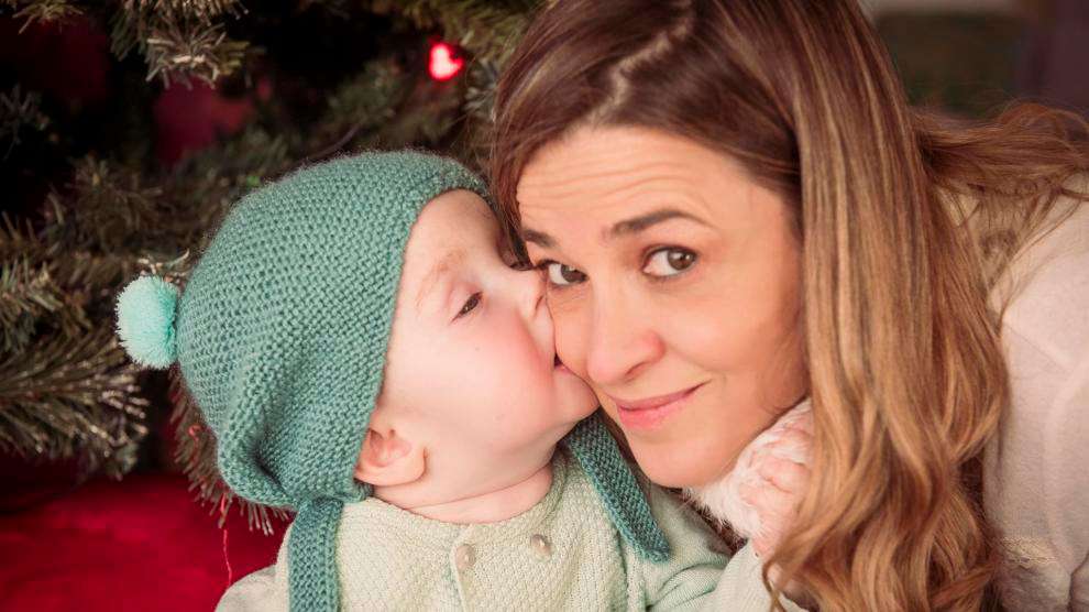 Marco y su madre, Aurora Mateos